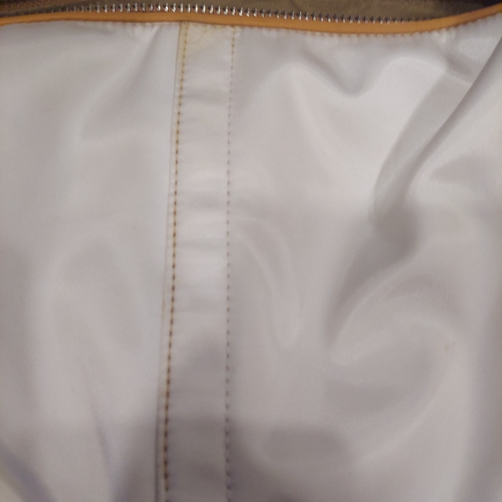 Coach Hampton Hobo White Satin Small Bag 8 F11668 SEE PHOTOS - Picture 7 of 8